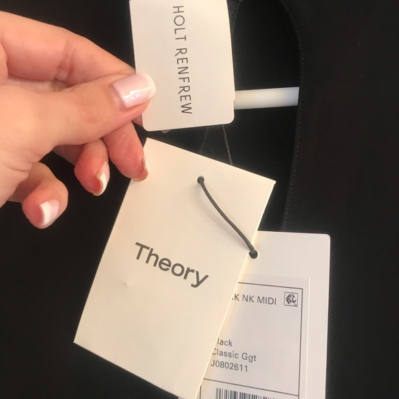 BNWT Theory Mock Neck Midi Dress - Size 4 - Picture 6 of 7